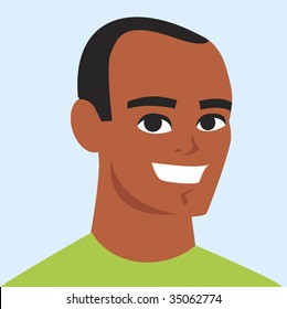Vector african avatar portrait - more in this series
