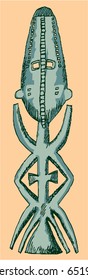 Vector African mask (see more in the same style in my collection)