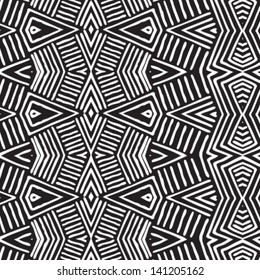 Vector African pattern (seamlessly tiling). Seamless pattern can be used for wallpaper, pattern fills, web page background,surface textures. seamless background