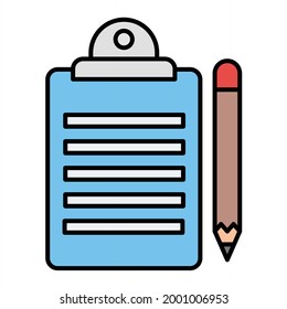 Vector Agenda Filled Outline Icon Design
