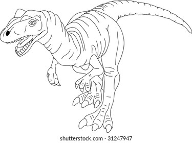 ティラノサウルス モノクロ のイラスト素材 画像 ベクター画像 Shutterstock