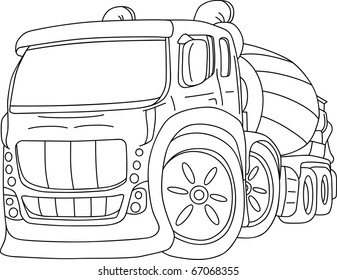 vector  - agitation truck tuning isolated on background