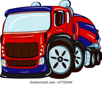 vector  - agitation truck tuning isolated on background