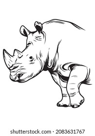 Vector ahead of the rhinoceros
