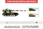 Vector AHS Krab. Polish 155 mm self-propelled artillery. Polish weapon