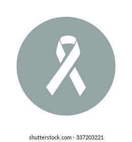 Vector AIDS Awareness Ribbon Sign Or Icon.