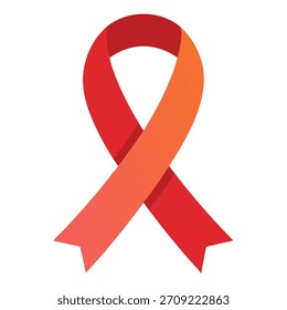 Vector de la cinta del sida en el fondo blanco
