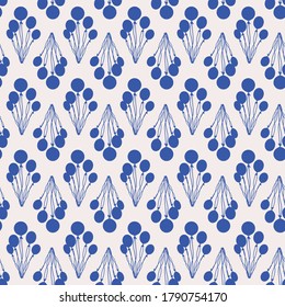 Vector Air Balloons illustration, seamless pattern