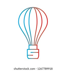 Vector air baloon icon