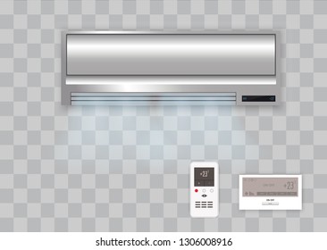 Vector air conditioner with fresh air isolated. 