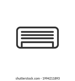Vector air conditioner line icon. Symbol in trendy outline style. Vector illustration isolated on a white background. 