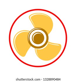 vector air fan illustration. air cooler isolated