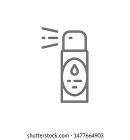 Vector air freshener, flavoring, aromatherapy line icon.