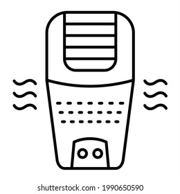 Vector Air Purifier Outline Icon Design
