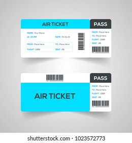 Vector Air Ticket Design