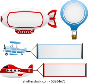 Vector Air Travel Banners