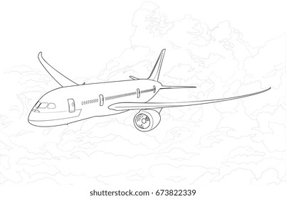 Vector Aircraft Illustration