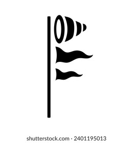 vector of aircraft signs for detecting wind, great for icons, banners, covers, logos