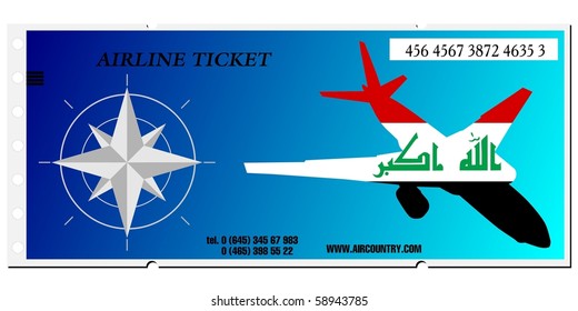 vector airline ticket to Iraq