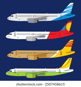 vector airline view side vector livery