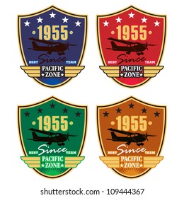 Vector airplane / Flying Badge / Vector airplane labels