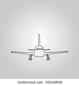 Vector airplane Icon