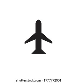 Avión vector, ilustración de icono aislada en fondo blanco. 