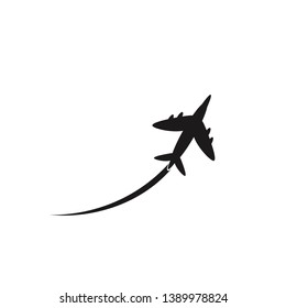 Vector airplane Icon. illustration on white background