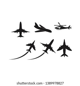 Vector airplane Icon. illustration on white background