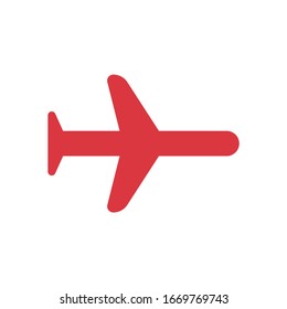 vector airplane icon, illustration of an airplane icon on a white background. Air passenger transport.The icon of the aircraft in the air