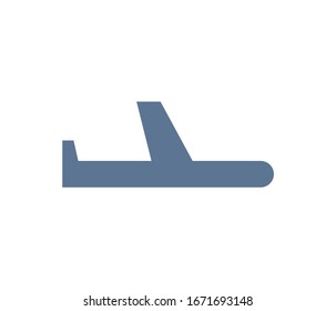 vector airplane icon, illustration of an airplane icon on a white background. Air passenger transport.The icon of the aircraft in the air