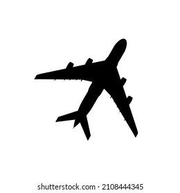 Vector airplane Icon isolated on white background