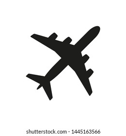 Vector airplane Icon on white background