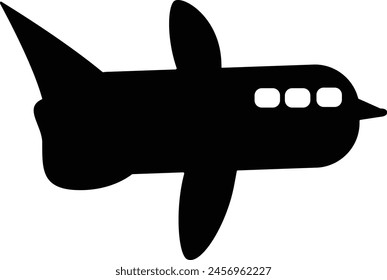 Vector airplane icon on white background. Eps 10 airplane icon.