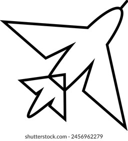 Vector airplane icon on white background. eps 10 airplane icon.