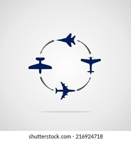 Vector airplane icons