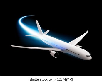 vector airplane illustration