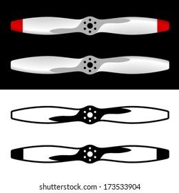 vector airplane propellers 