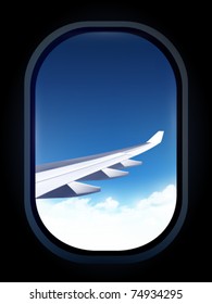 vector airplane window