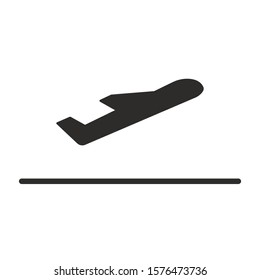 Vector airport icon. Logo illustration.