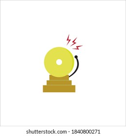 Vector Alarm bell logo icon template vector illustration design 