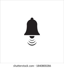 Vector Alarm bell logo icon template vector illustration design 