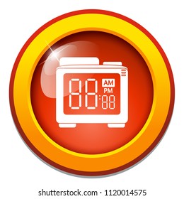 Vector Alarm Clock, Digital Clock Countdown Illustration Isolated, Time Icon