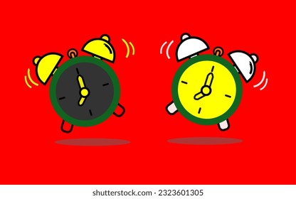 Vector alarm clock with full color