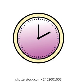 Vector alarm clock icon illustration 