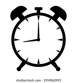 Vector alarm clock icon. Modern flat design style