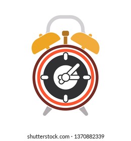 vector alarm clock illustration. timer icon
