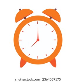 Vector alarm clock isolated on white background.