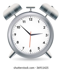 vector alarm clock on white