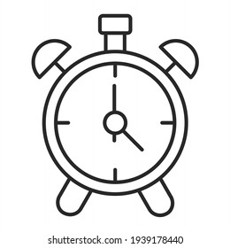  Vector Alarm Outline Icon Design
